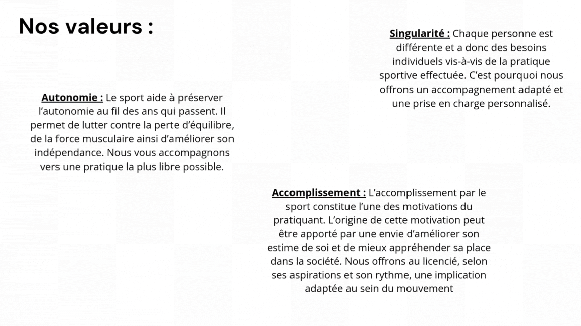 Nos valeur Nos valeur